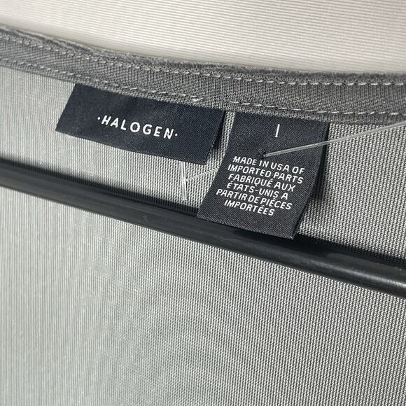 Y2K Velvet Long Sleeve Top Square Neck Gray Stretch Witchy Goth Fairy Grunge‎ M - Picture 3 of 6